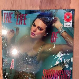 Taylor Swift- The Life of a Showgirl Portofino Orange Vinyl Unique Photo & Poem